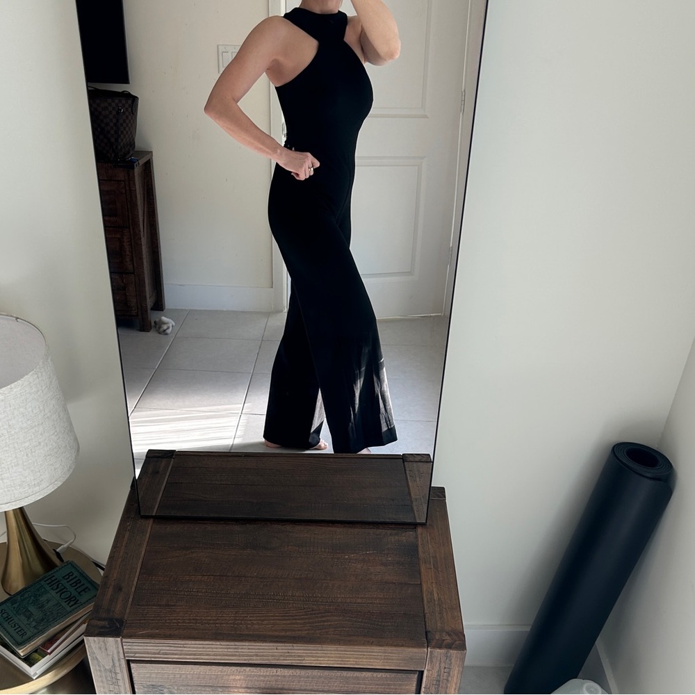 bebe Black Jumpsuit
